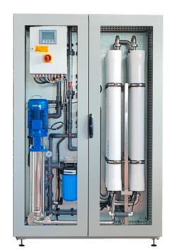Niederdruckanlage zur Entsalzung von enthärtetem Trinkwasser
