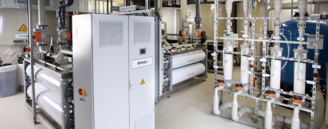 Electrodeionization for ultrapure water production