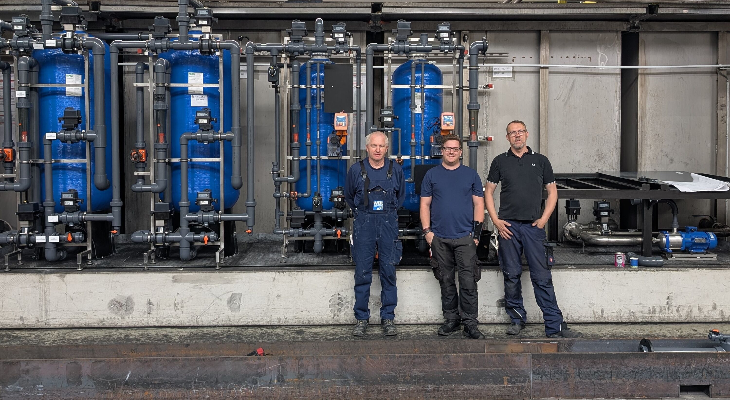 Die zur KF Unternehmensgruppe gehörenden Firmen Bremer pro aqua und WEIL Wasseraufbereitung haben gemeinsam an einer Kreislaufentsalzungsanlage für eine Bremer Firma gearbeitet.