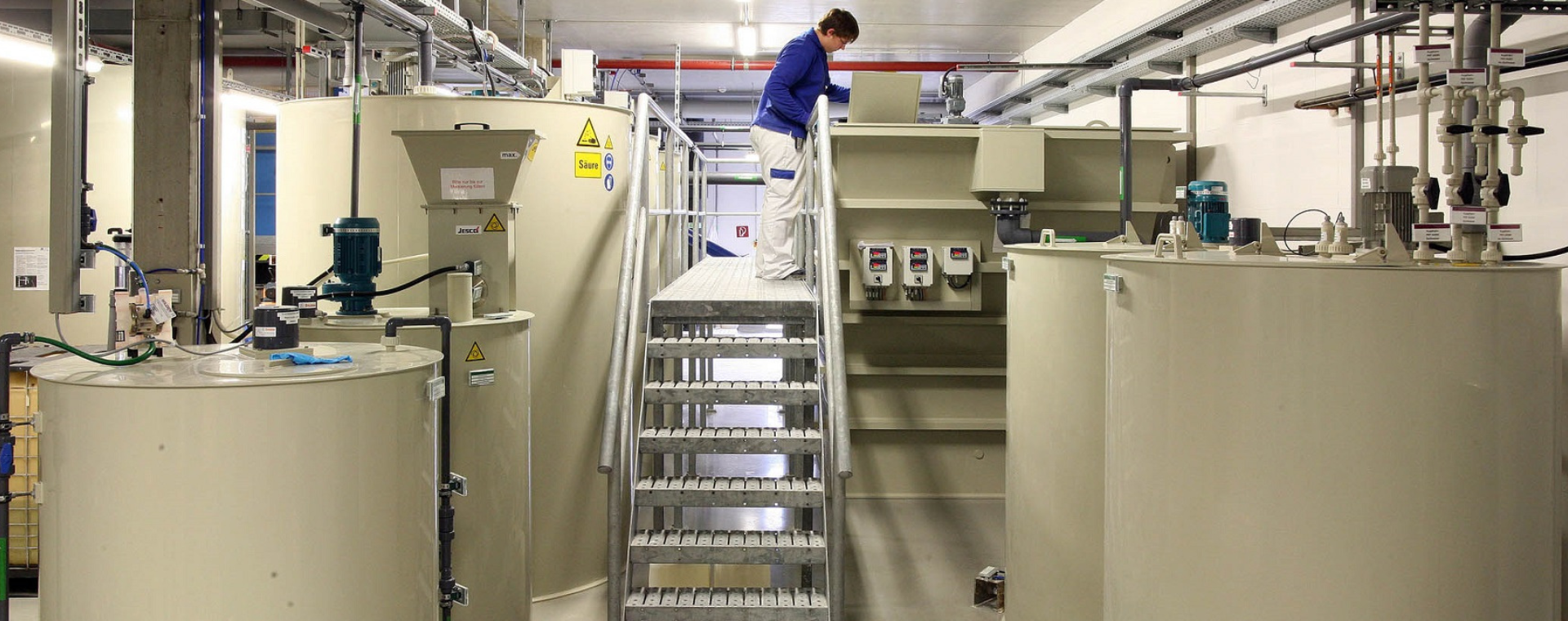 Einstellung des pH-Wertes in einer Neutralisationsanlage